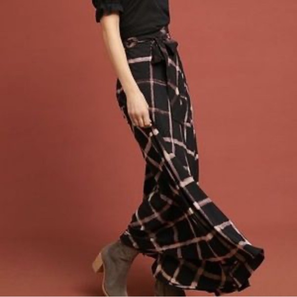 Anthropologie Dresses & Skirts - The Odells Plaid Wrap Skirt - Anthropologie